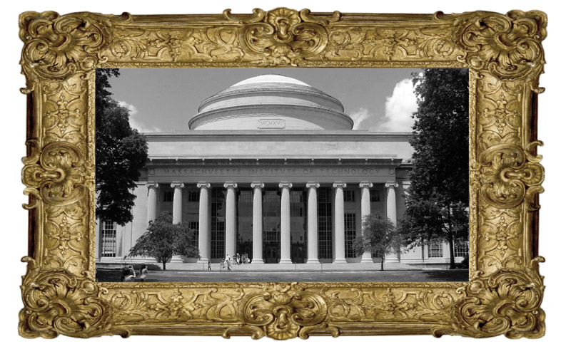 MIT in a picture frame